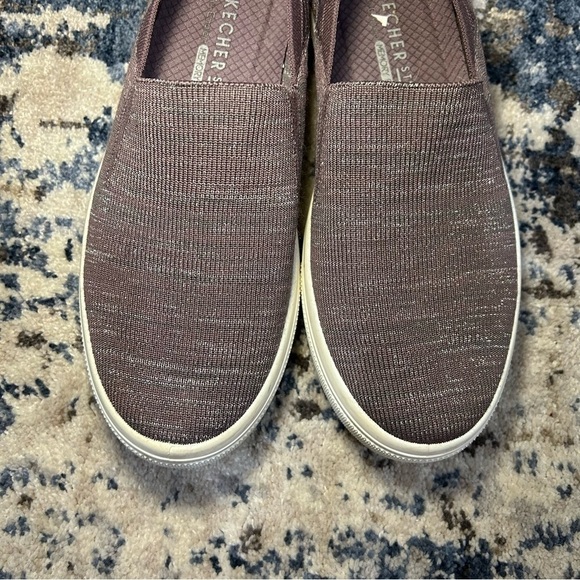 Sketchers Air Cooled Memory Foam Poppy-Cloud Dust Maylar Fleck Knit Slip-On Shoe - Picture 6 of 12
